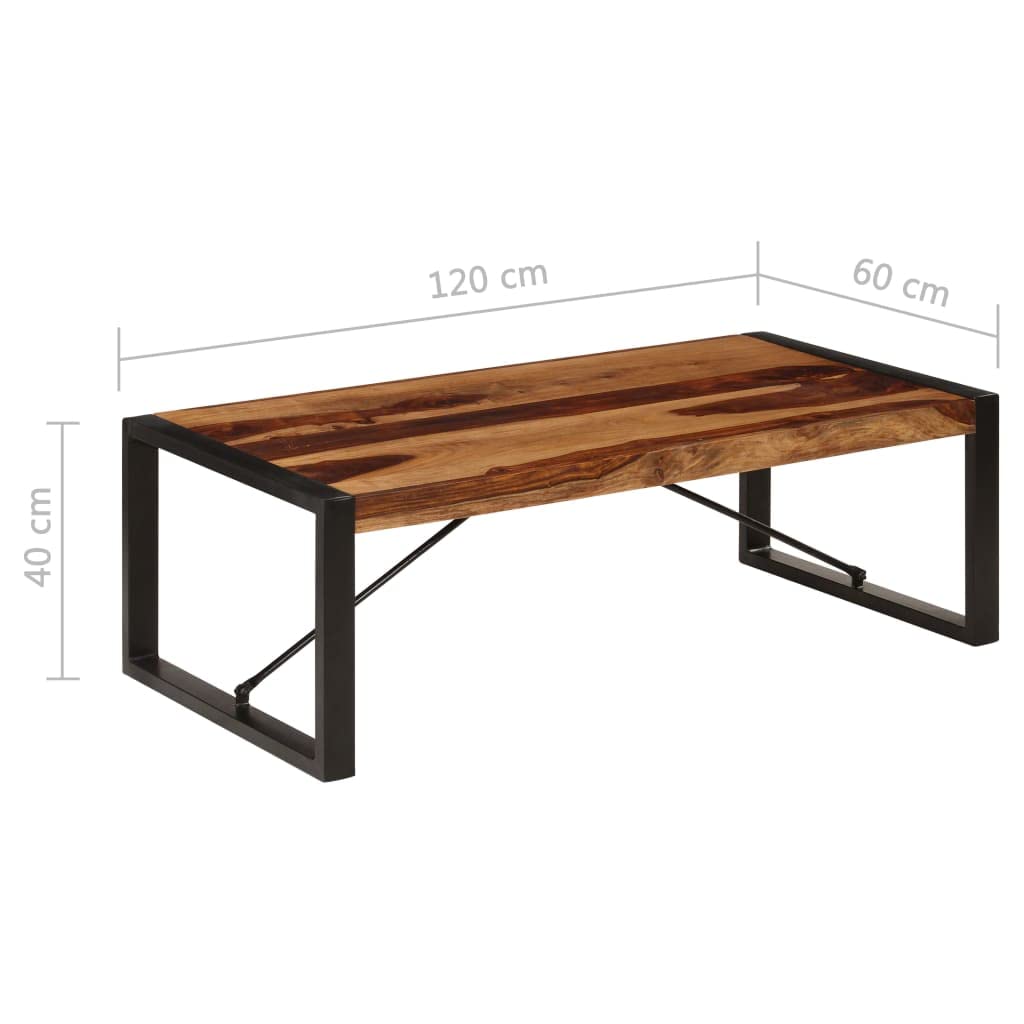 Brown Solid Sheesham Wood Coffee Table M834