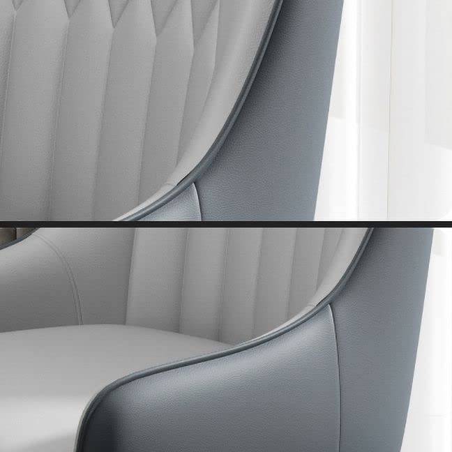 Light Gray Black Set of 2 Dining Chairs R682