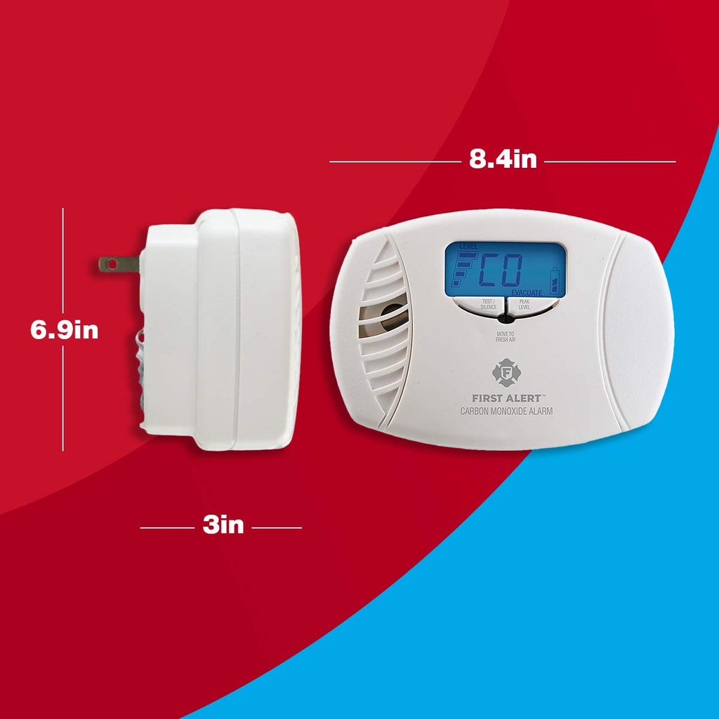 Plug in Carbon Monoxide Alarm with Digital Display D884102