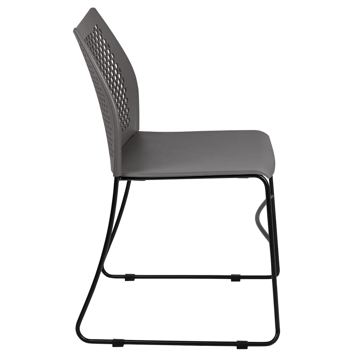 Gray Stack Chair with Air-Vent Back X68117