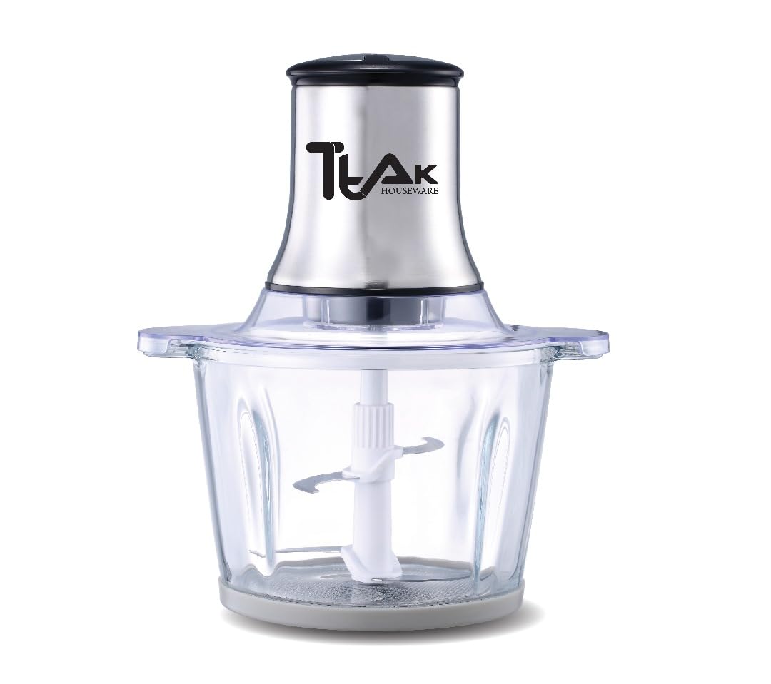 Electric Food Chopper with 3L Glass Bowl, 300W Motor, 4 Blades X6792