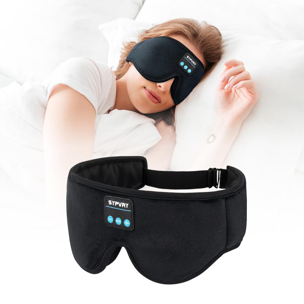 Bluetooth Sleep Mask Wireless Headphones Black O583563
