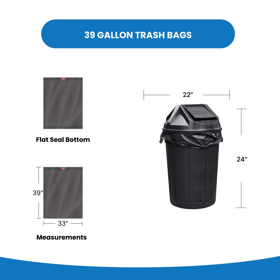 39 Gallon Drawstring Trash Bags K49637