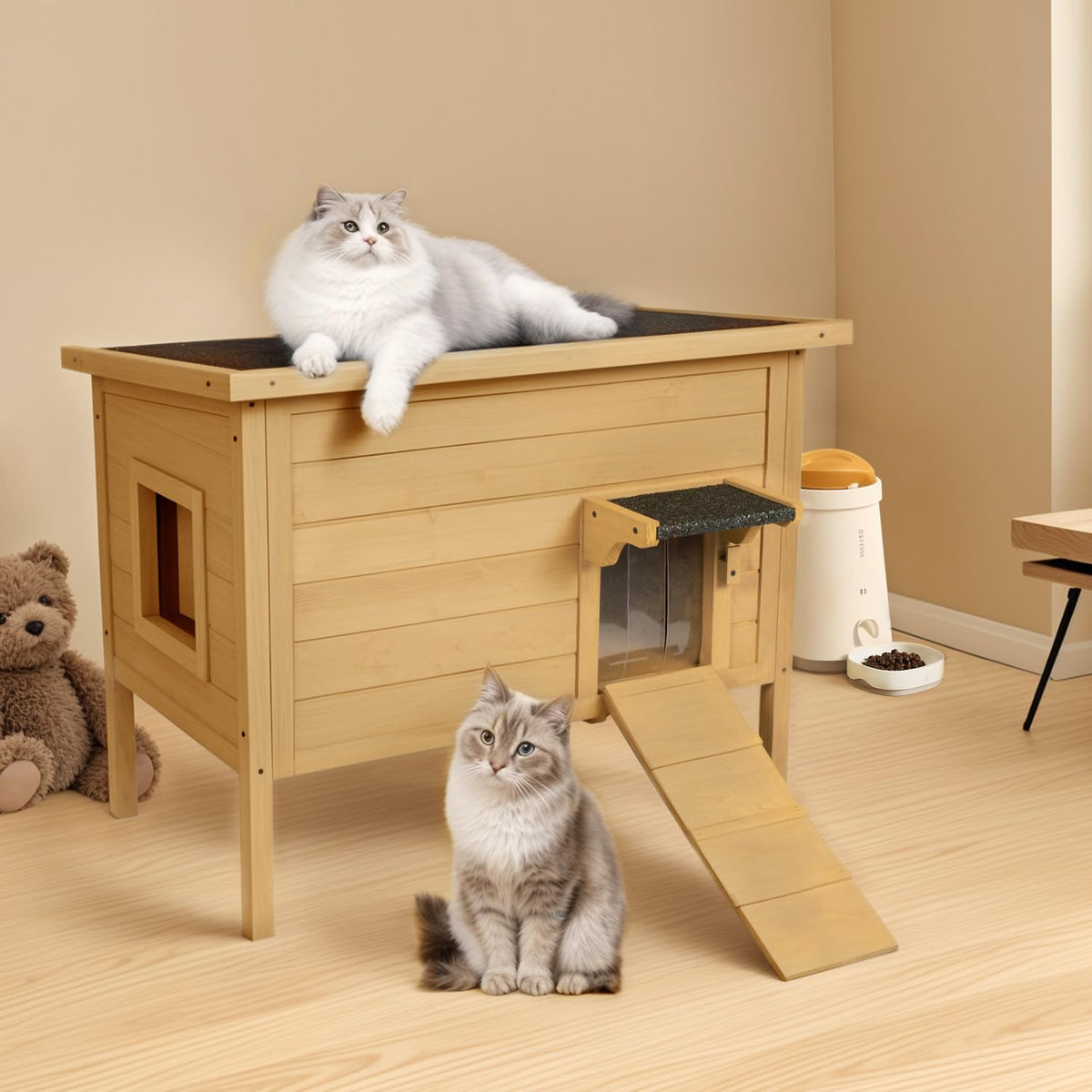 Large Insulated Weatherproof Outdoor Cat House T893