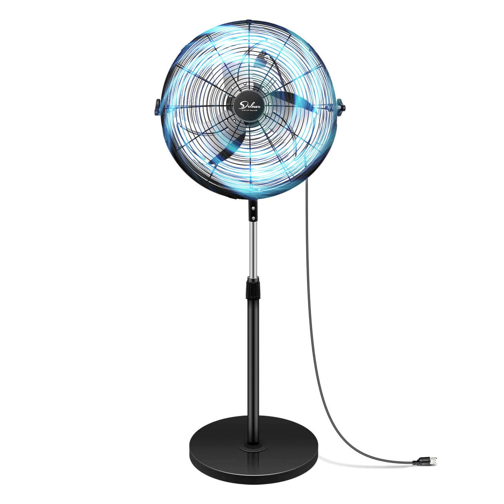 20 Inch 3-Speed High Velocity Metal Pedestal Standing Fan R8449
