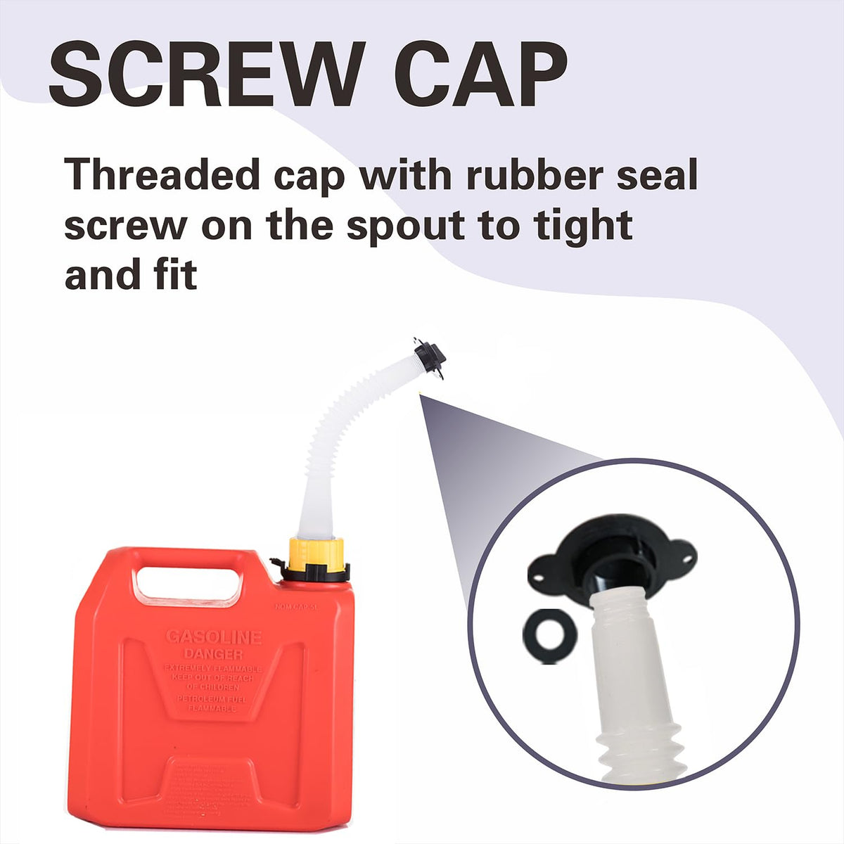 Gas Can Spout Replacement Kit with Flexible Pour Nozzle E427232