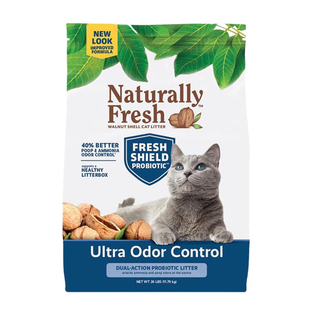 Walnut Shells Cat Litter, Multi-Cat, Unscented, 26 Lbs W488