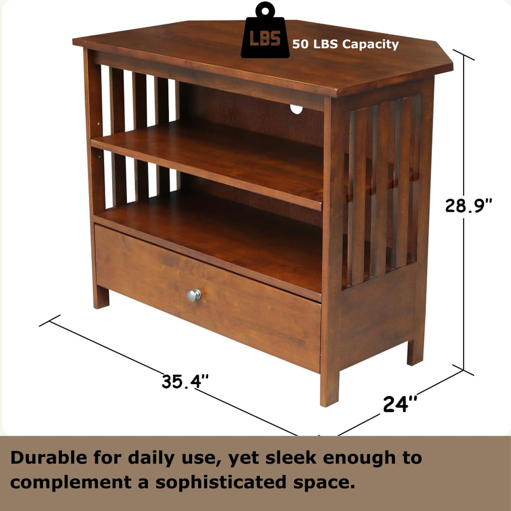 Solid Wood Corner TV Stand B182114