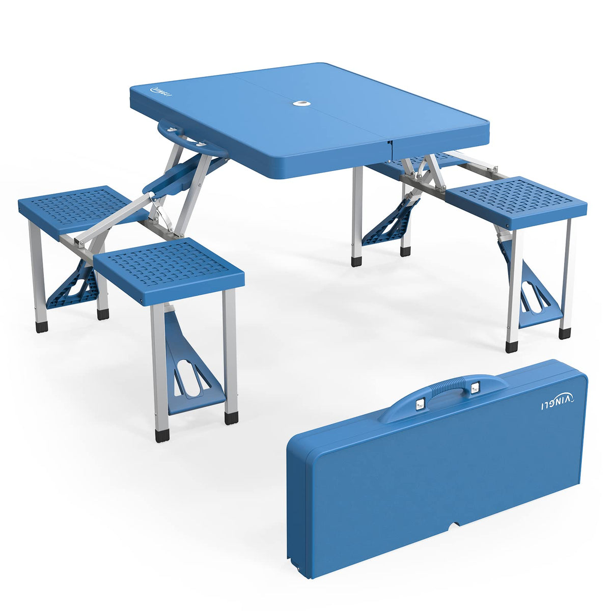 4 Ft Folding Picnic Table Set with 4 Seats X630