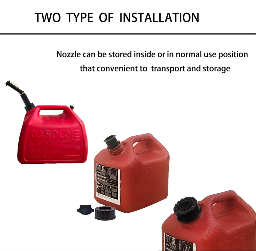 Gas Can Spout Replacement Kit with Gasket Vent Cap Pack of 3 M6103