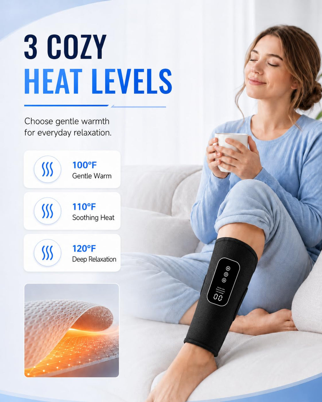 Cordless Leg Massager with Heat Z454227