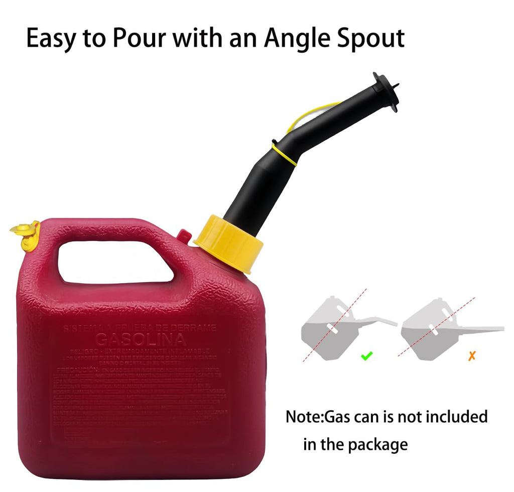 Gas Can Spout Replacement Kit with Gasket Vent Cap Pack of 3 M6103