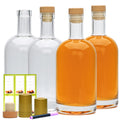 Clear Glass Bottles with T-Top Cork U5793