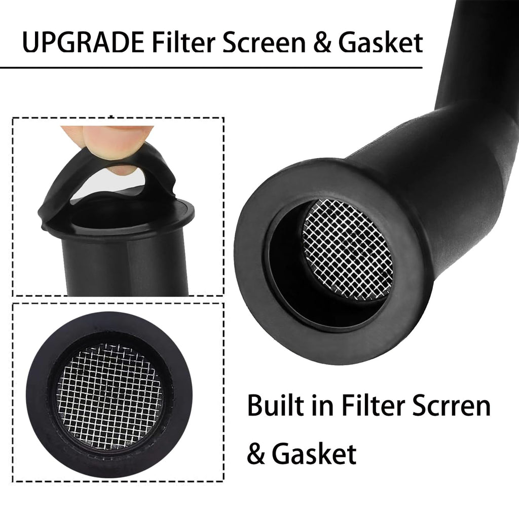 Gas Can Spout Replacement Kit with Gasket Vent Cap Pack of 3 M6103