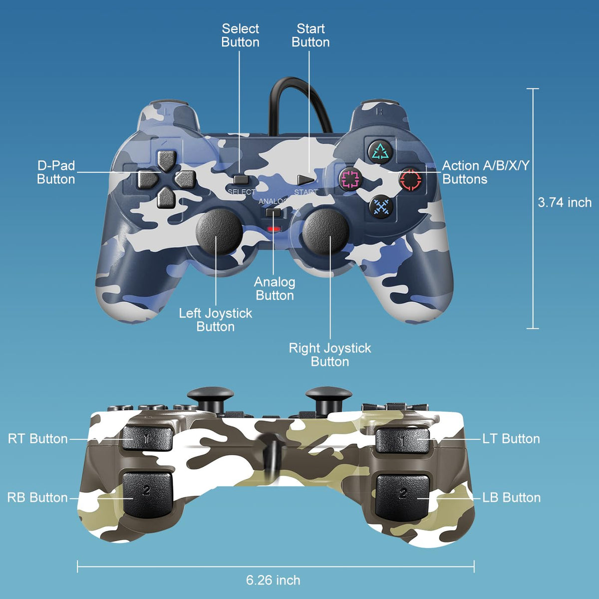 2 Packs Wired Controller G962518