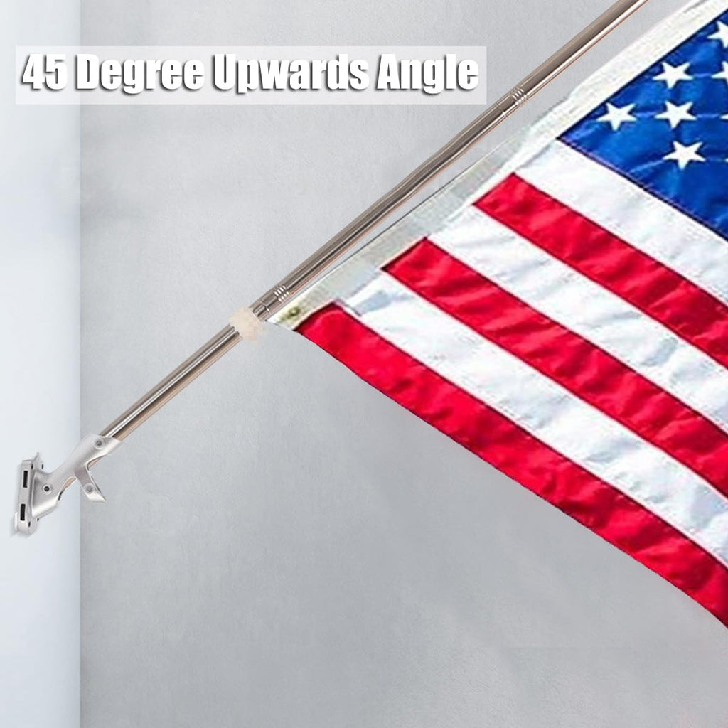 Wall Mount Heavy Duty Outdoor Flag Pole Holder Bracket H253