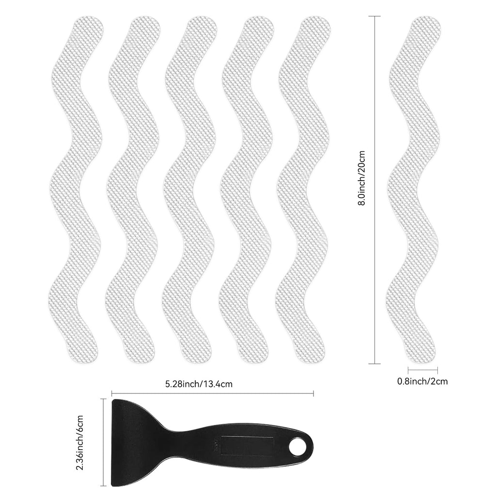 24 PCS Anti Slip Shower Stickers with Scraper A177937