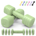 Adjustable Dumbbell Set of 2, 4 in 1 Free Weights with Soft Rubber Handle T13519
