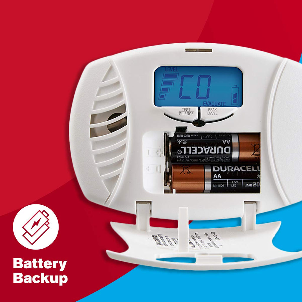 Plug in Carbon Monoxide Alarm with Digital Display D884102