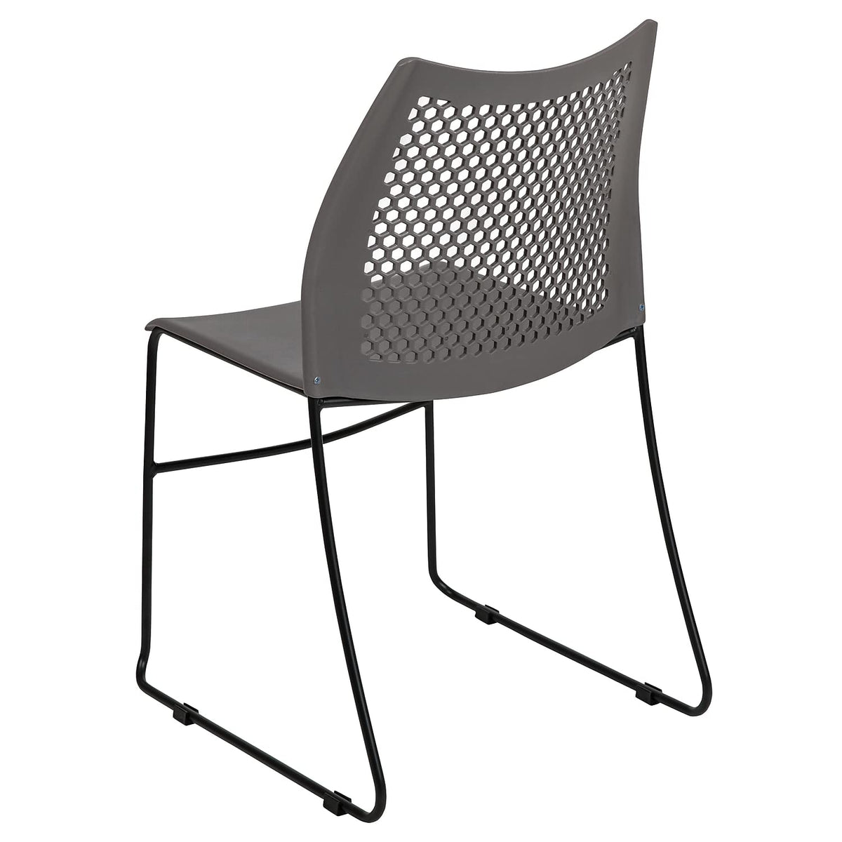 Gray Stack Chair with Air-Vent Back X68117