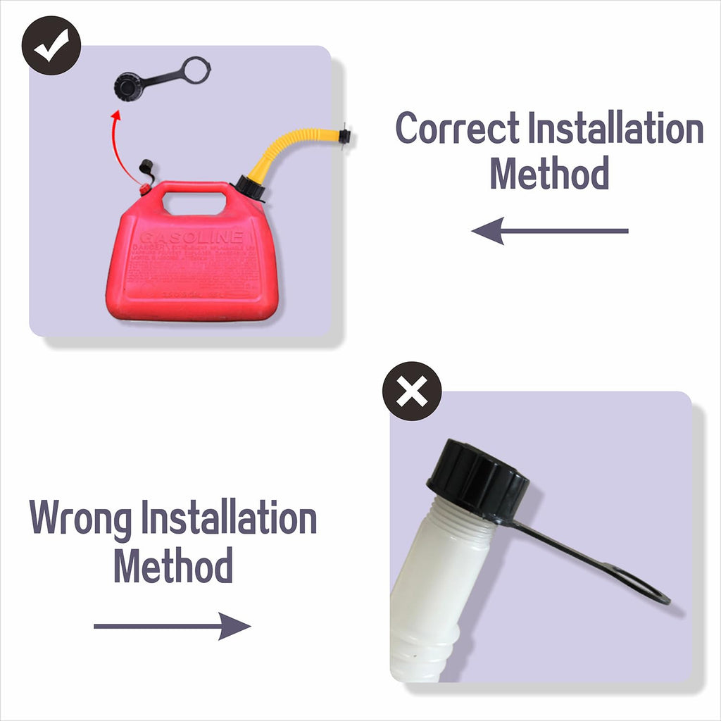Gas Can Spout Replacement Kit with Flexible Pour Nozzle E427232