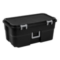 22 Gallon Wheeled Lockable Plastic Storage Footlocker W633187