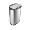 13 Gallon Oval Automatic Trash Can, 50L Stainless Steel D62291
