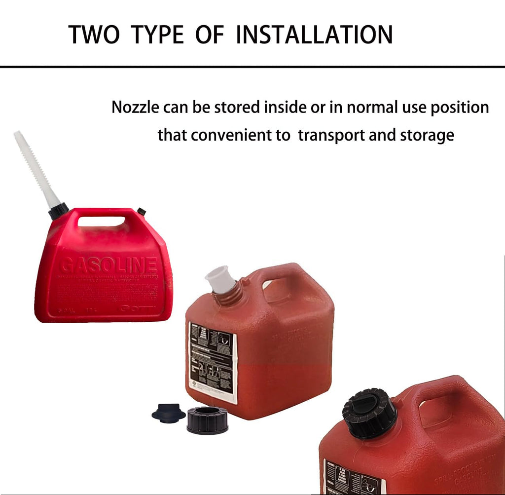 Gas Can Spout Replacement Kit with Flexible Pour Nozzle E427232