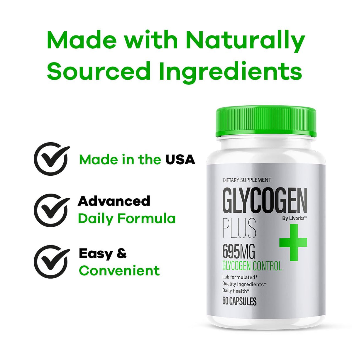 60 Capsules Glycogen Support Pills J87907