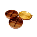 3 Layers Solid Wood Fruit Bowl D829342