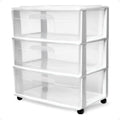 3-Tier Storage Cart with Removable Wheels Z170
