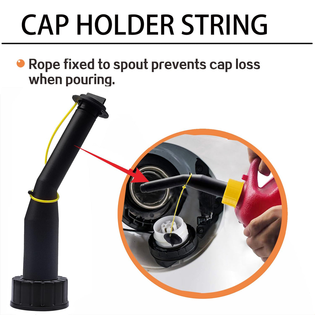 Gas Can Spout Replacement Kit with Gasket Vent Cap Pack of 3 M6103