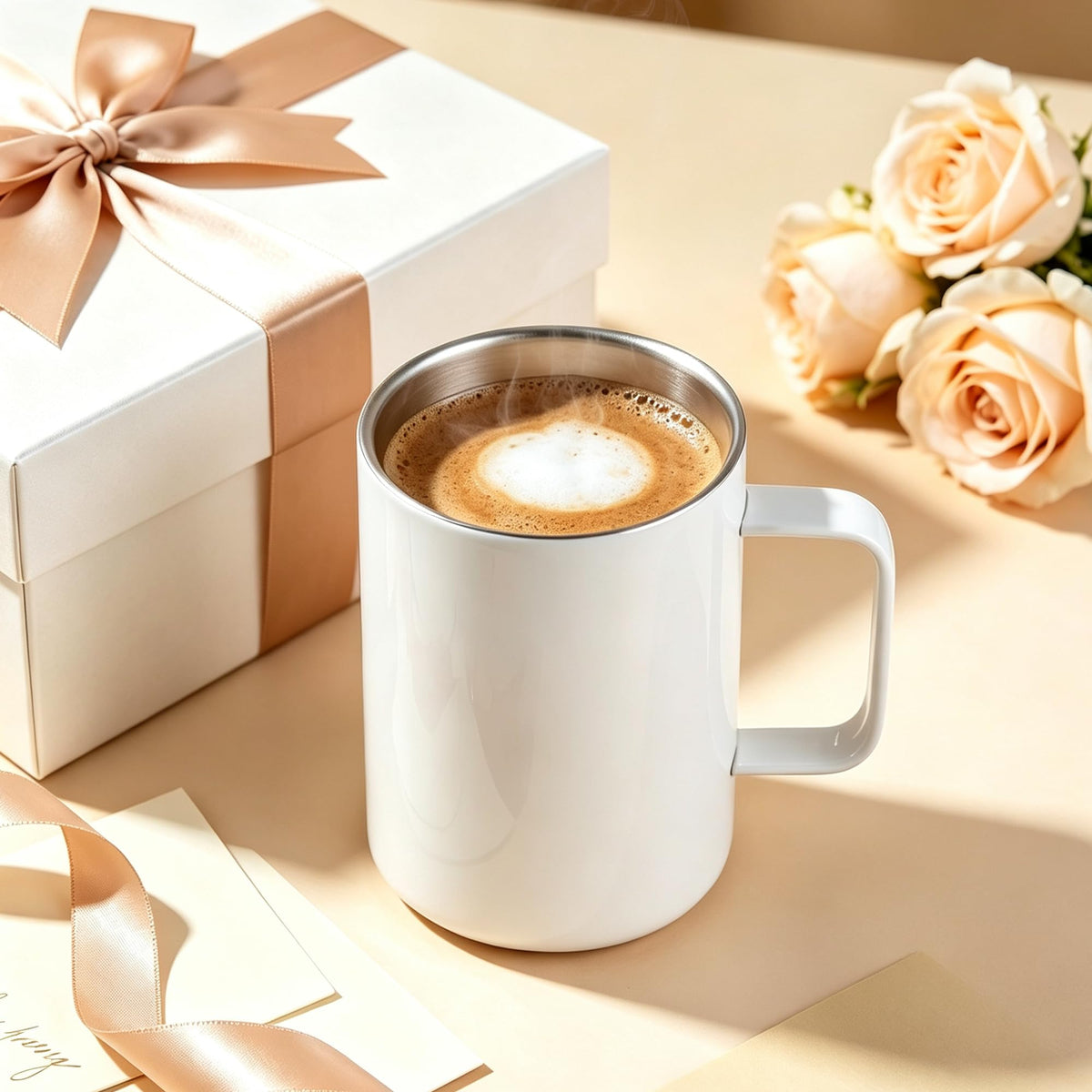 16oz Stainless Steel Sublimation Mug with Lid, 4 Pack O19299