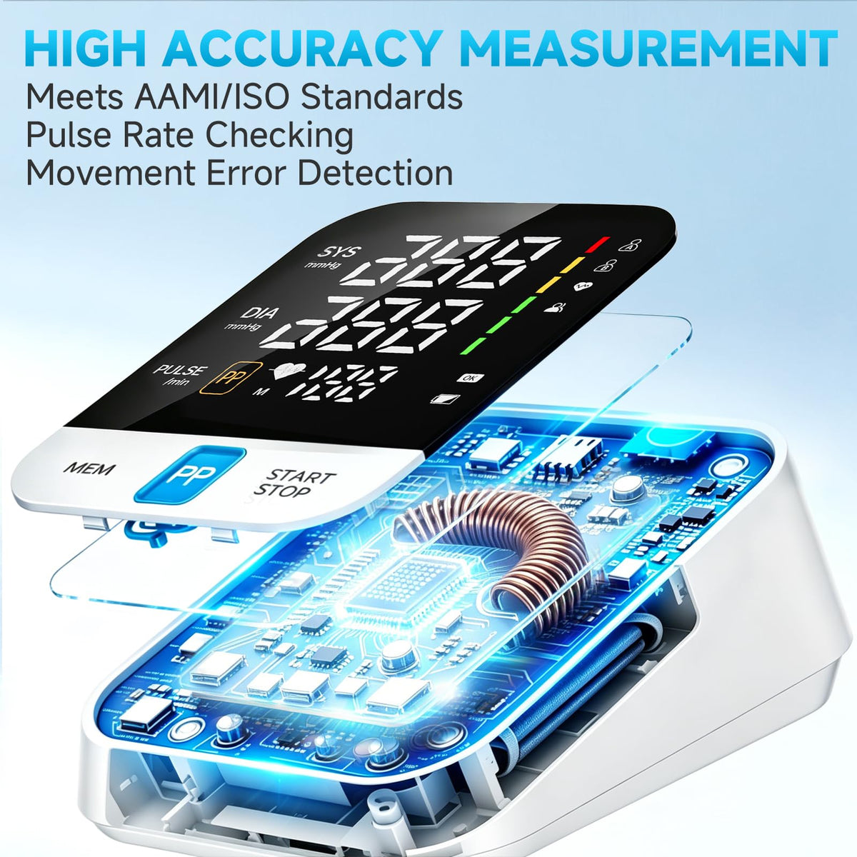 Automatic Upper Arm Blood Pressure Monitor with Large Cuff V4450
