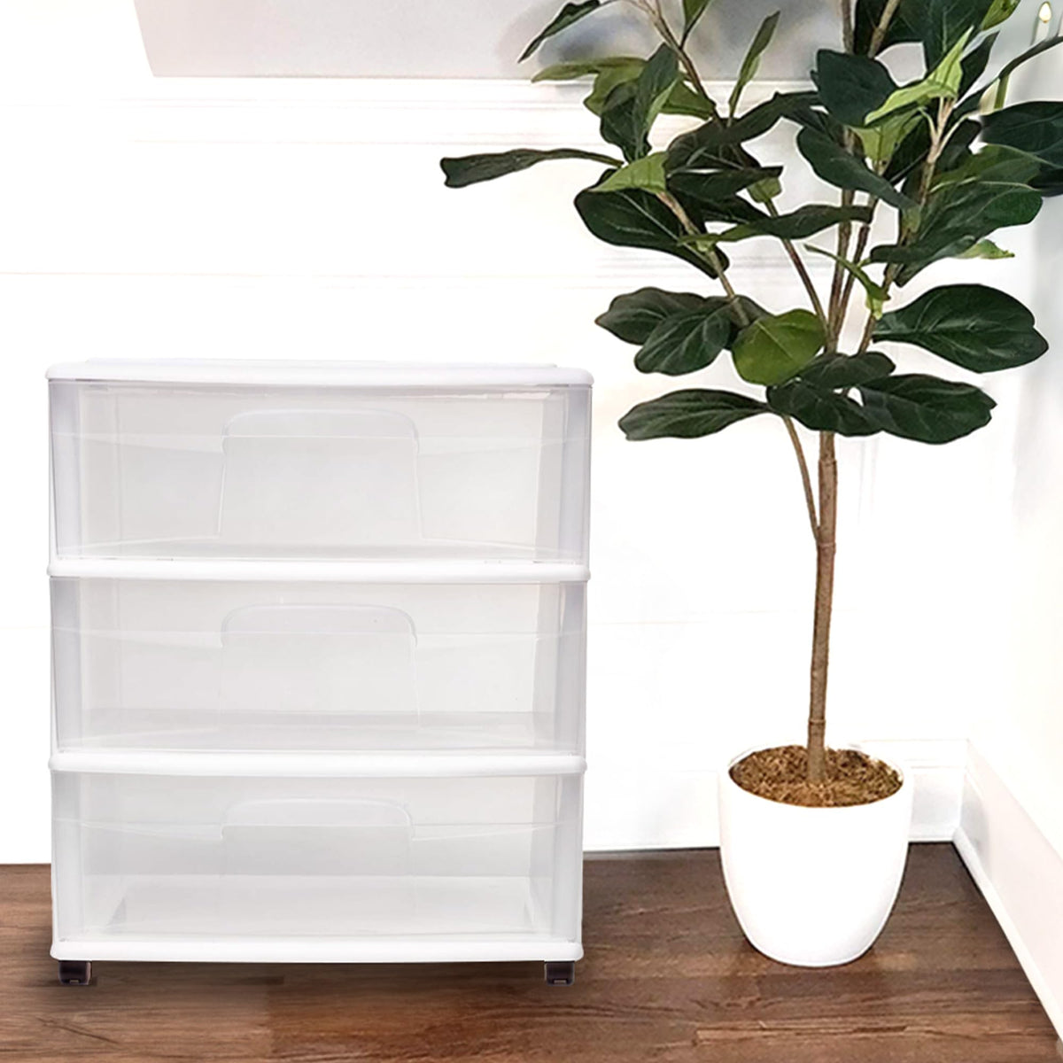 3-Tier Storage Cart with Removable Wheels Z170