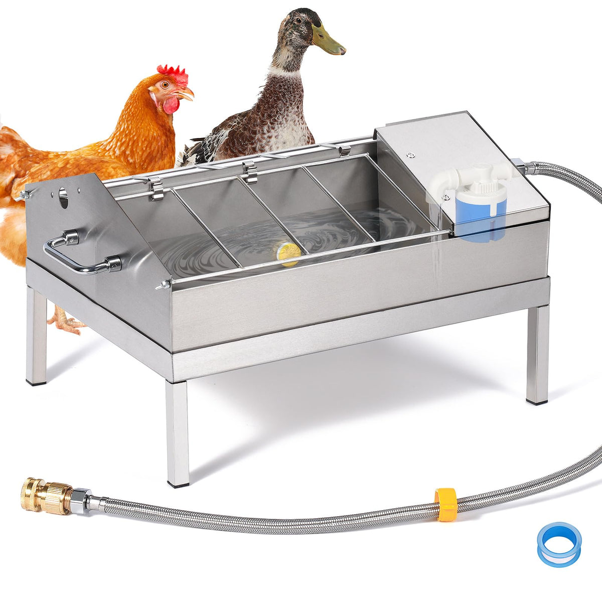 Automatic Chicken Waterer and Feeder Set O8821