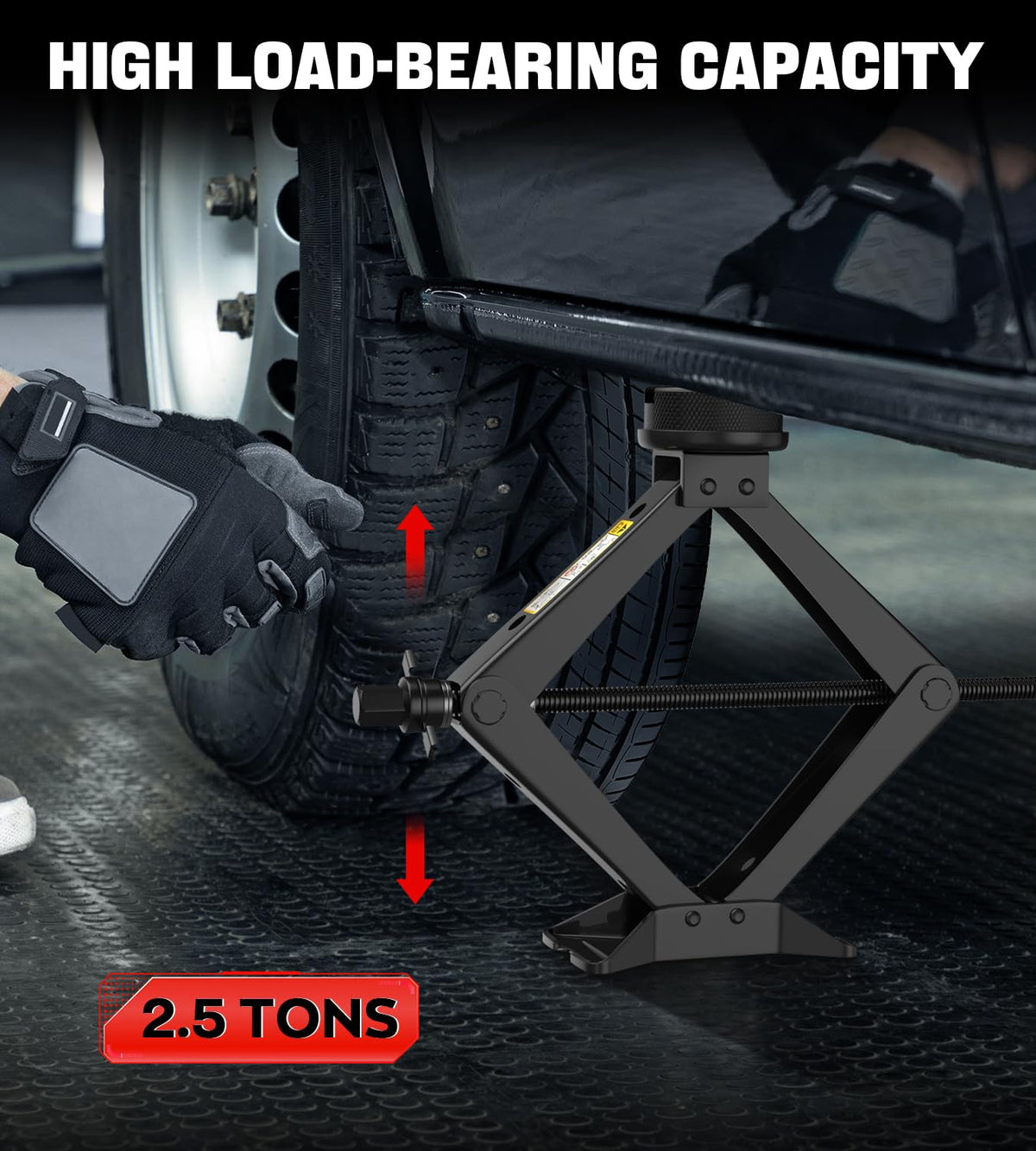 2.5 Ton Black Scissor Lift Jack T9166