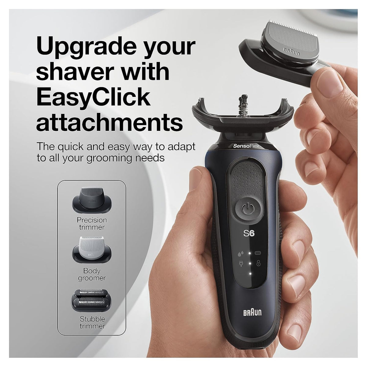 Electric Razor Wet & Dry Rechargeable Cordless Foil Shaver Black B698760
