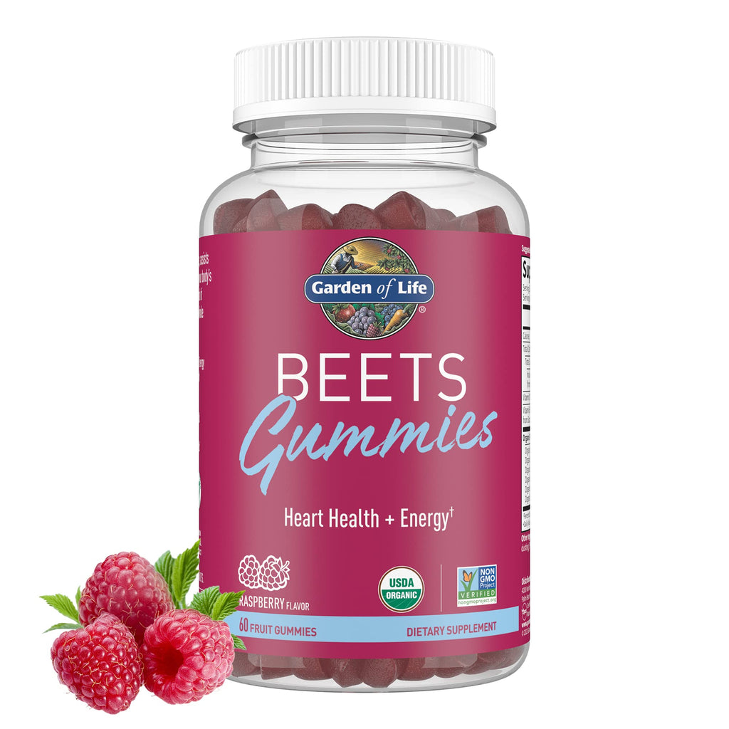 Organic Beet Gummies Raspberry Flavored 30 Servings A167702