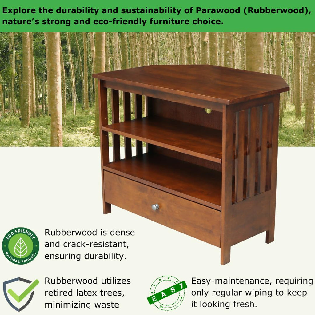 Solid Wood Corner TV Stand B182114