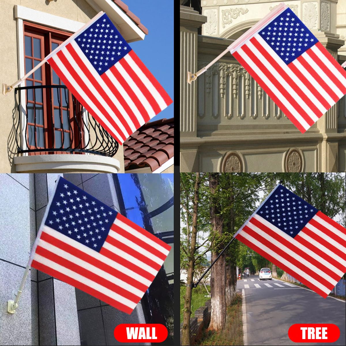 Wall Mount Heavy Duty Outdoor Flag Pole Holder Bracket H253
