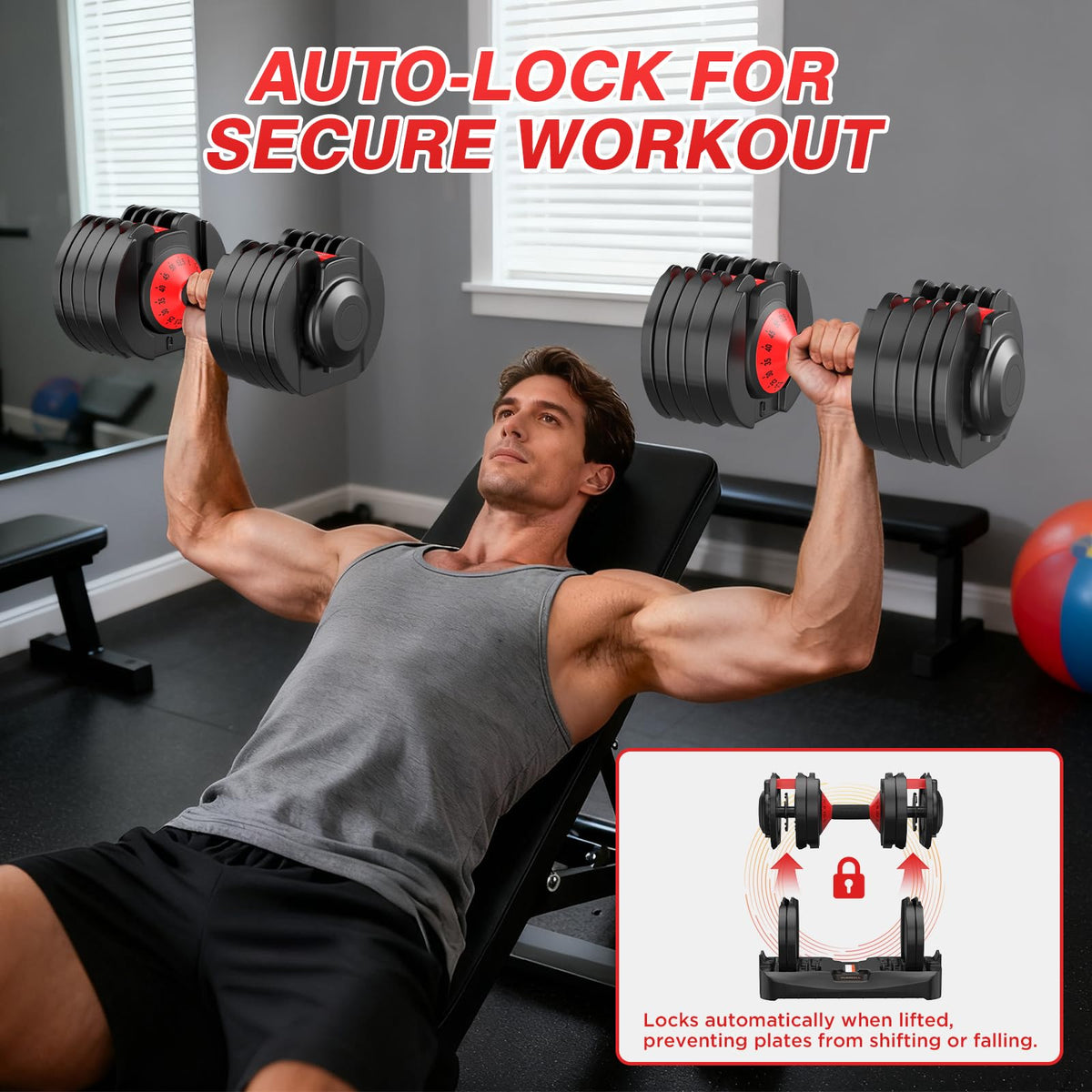 Adjustable Dumbbells Set of 2 X39709