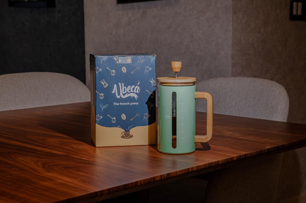 34 oz Mint Green Borosilicate Glass French Press C7254