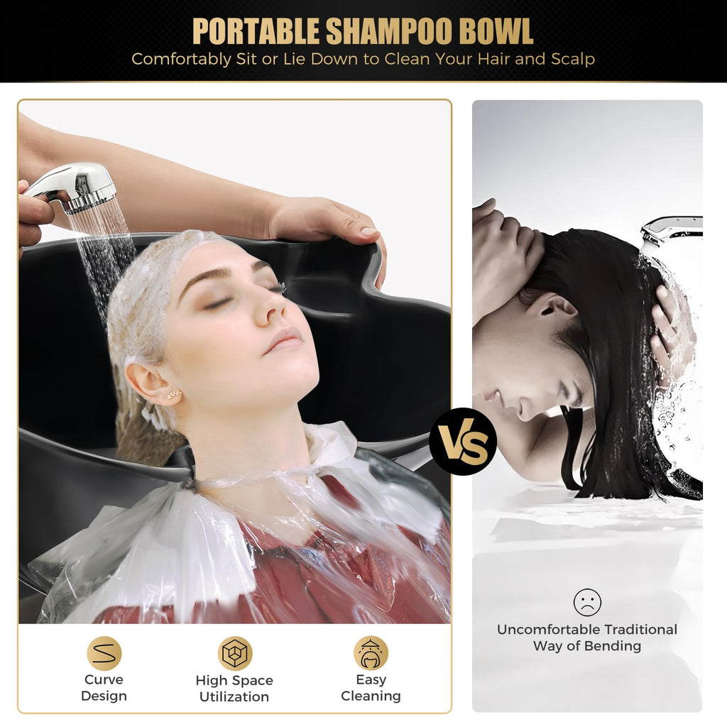 Portable Height Adjustable Shampoo Bowl N581