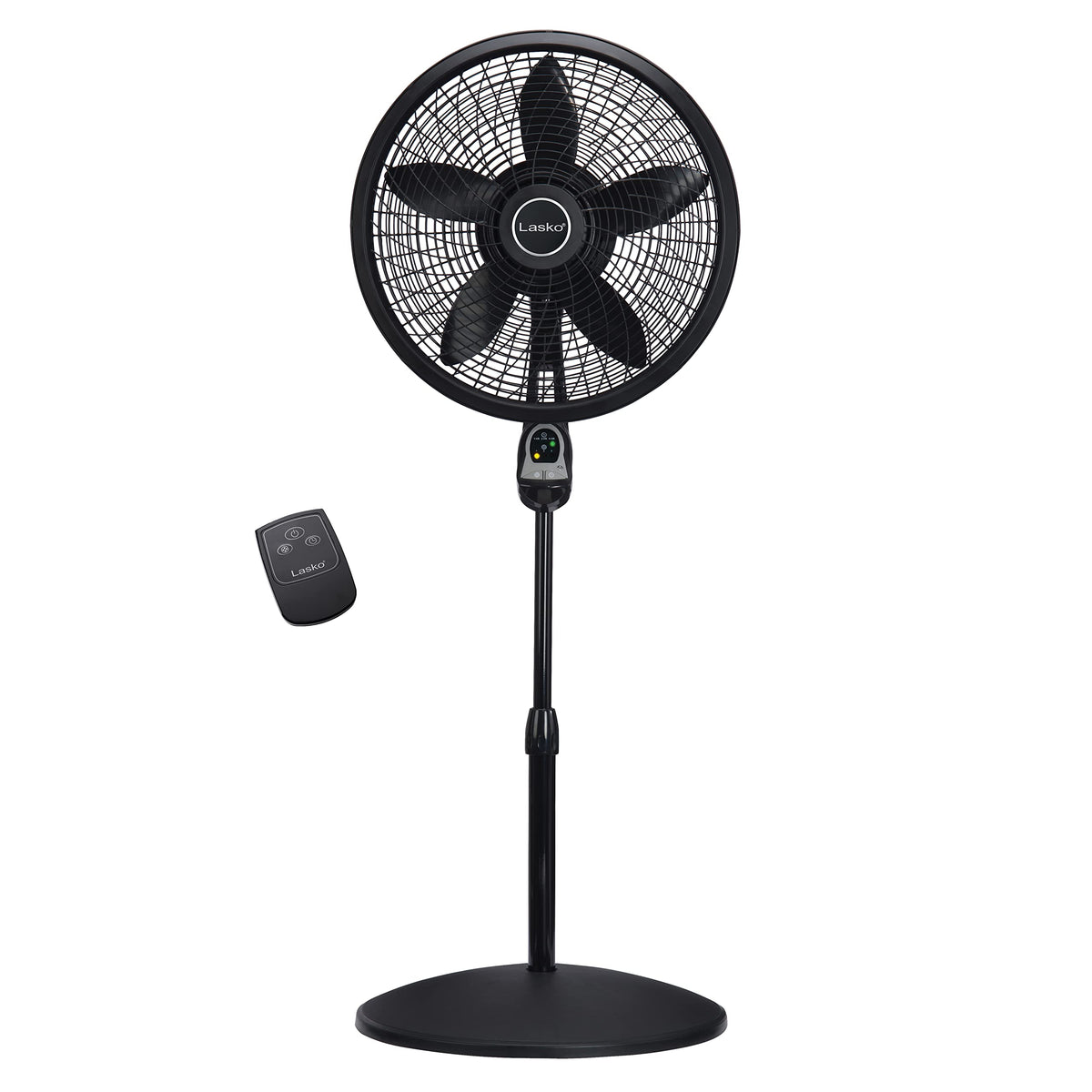 Oscillating Pedestal Fans with Adjustable Height, Timer, Remote Control and 3 Speeds H860871