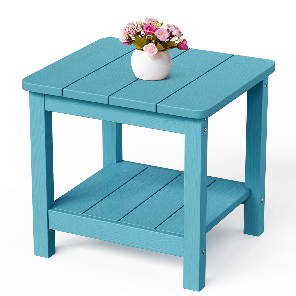 Turquoise Rectangular Outdoor Side Table A987