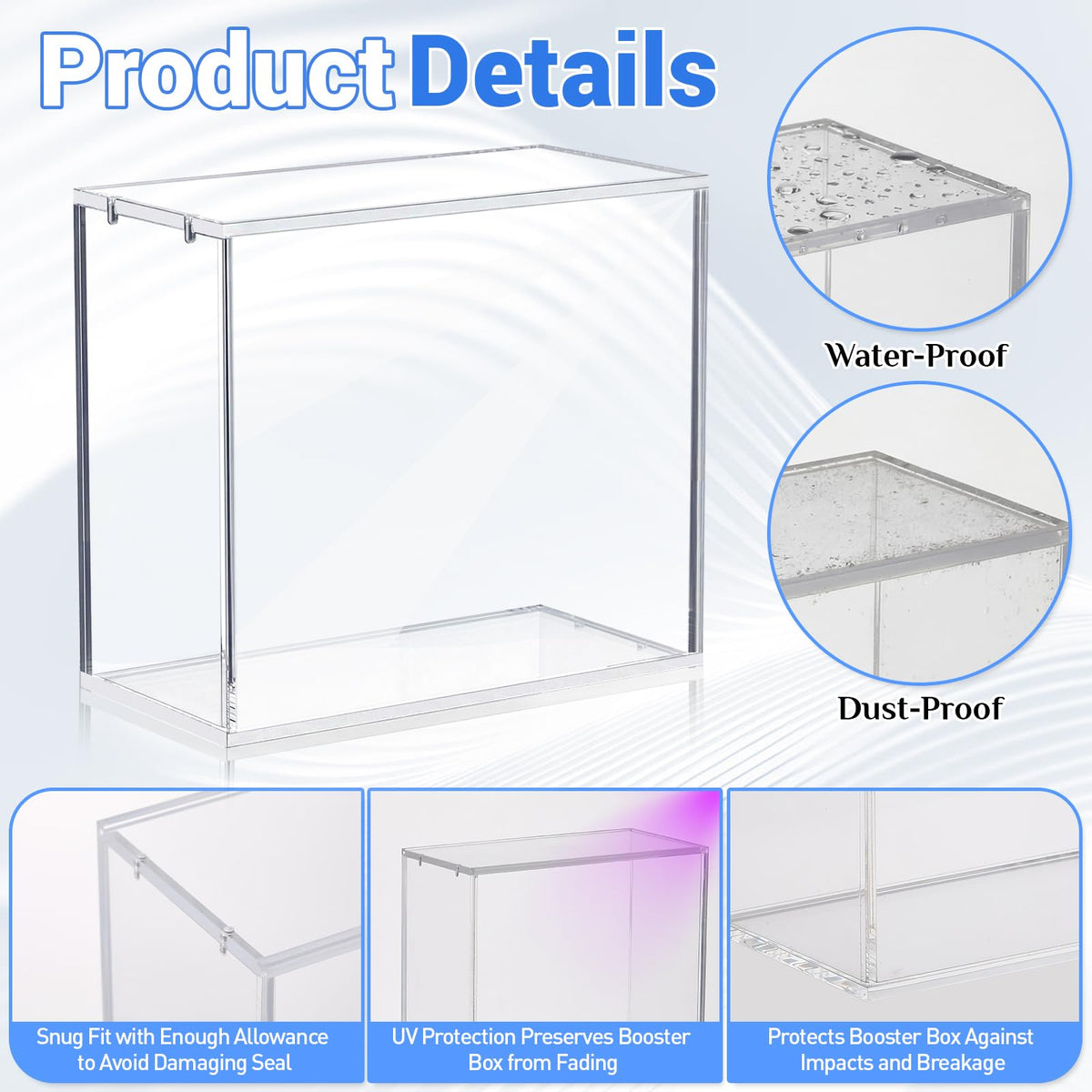 3 Pack 5mm Acrylic Cases S7963