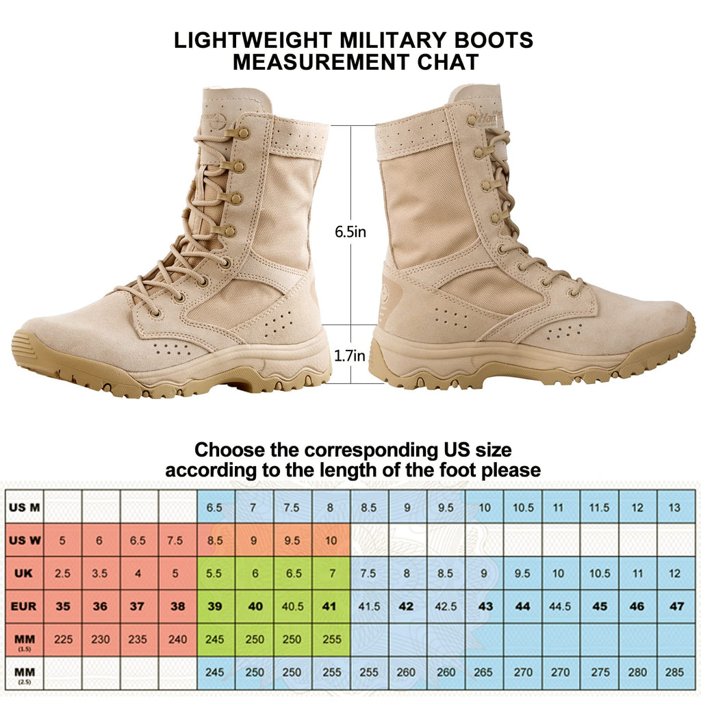 Lightweight Tactical Military Work Boots C530554