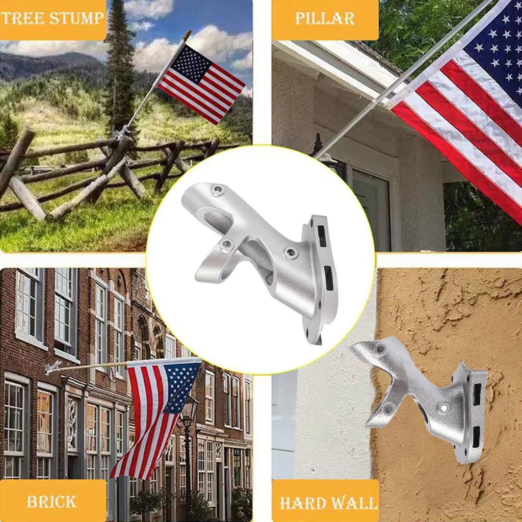 Wall Mount Heavy Duty Outdoor Flag Pole Holder Bracket H253