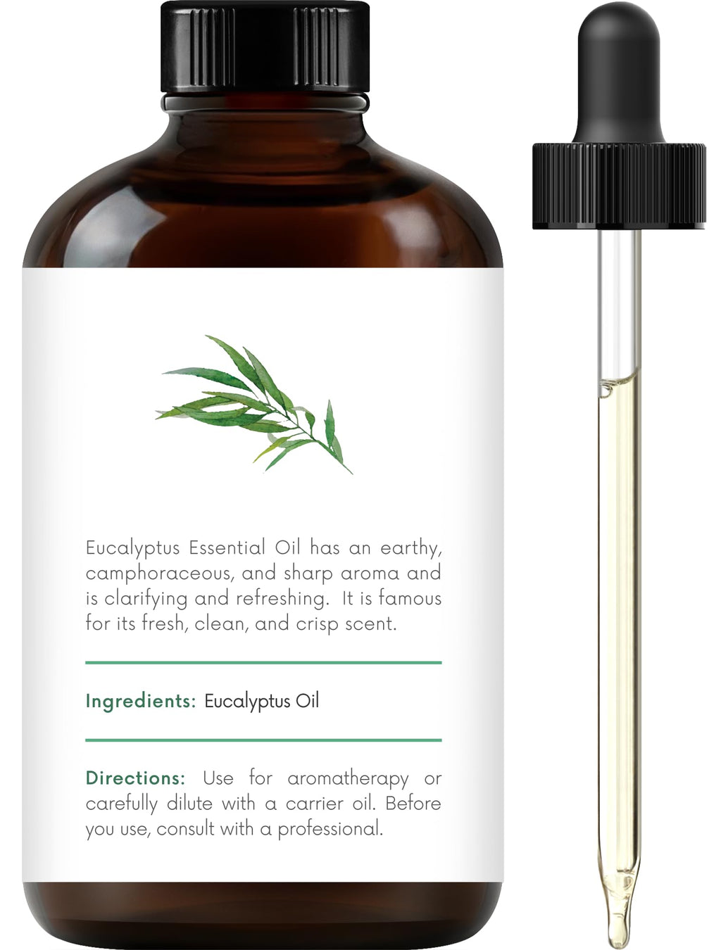 Lemongrass Peppermint Eucalyptus Lavender Essential Oil Set 4 Fl. Oz R140
